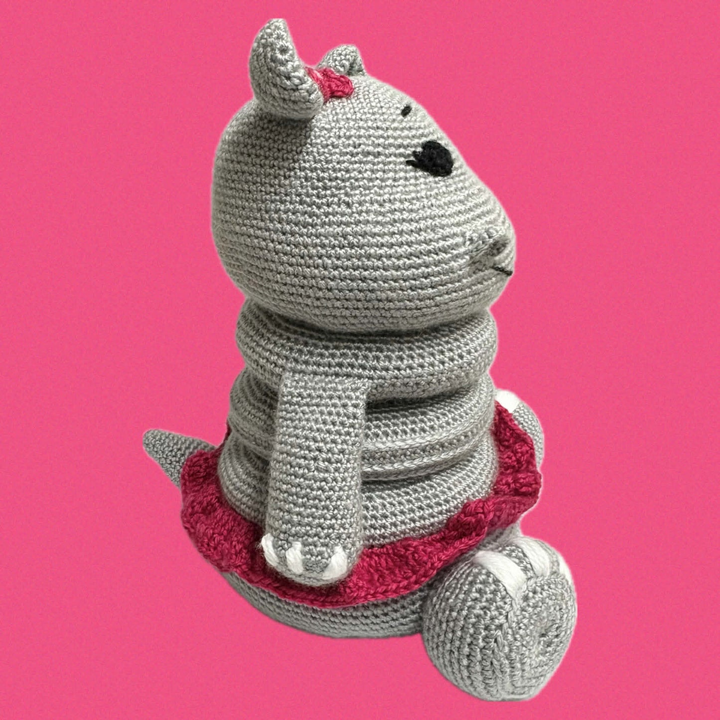 HOOKED BY JEN- Gloria Crochet Stacking Hippo