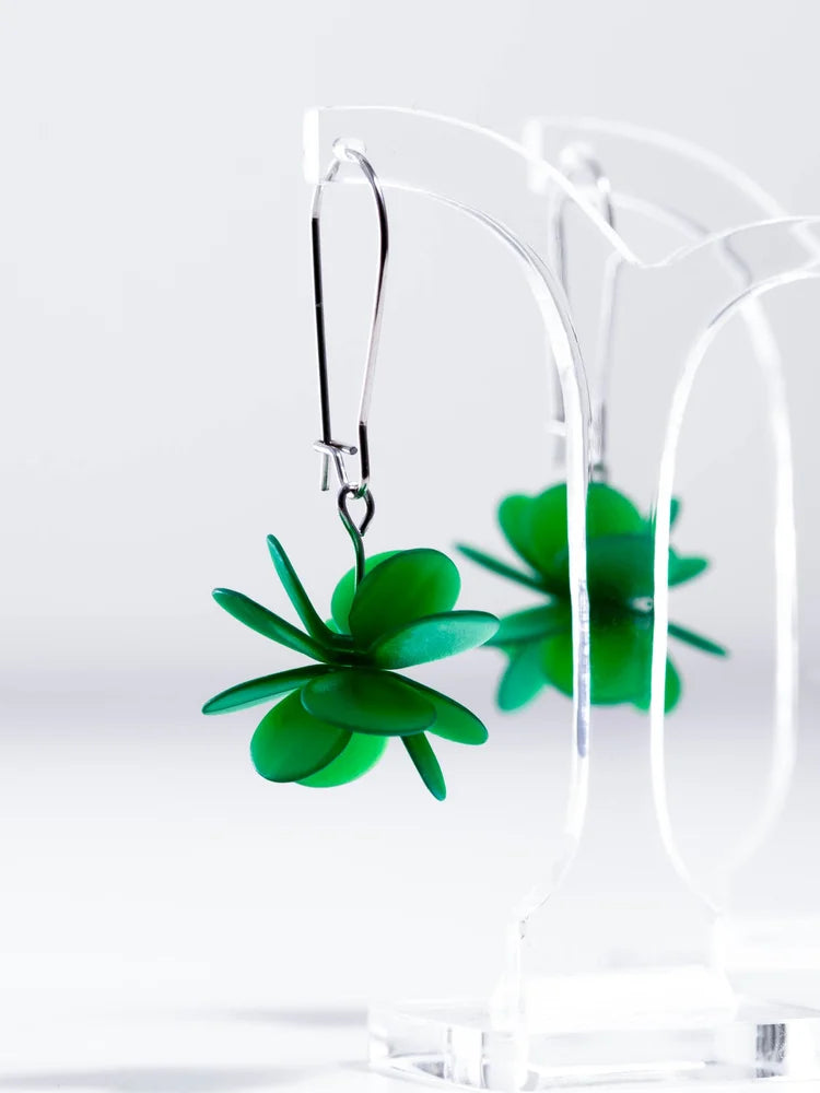 CLAIRE ISHINO- Green Blossum Earrings