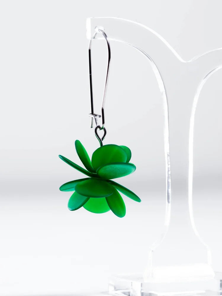 CLAIRE ISHINO- Green Blossum Earrings