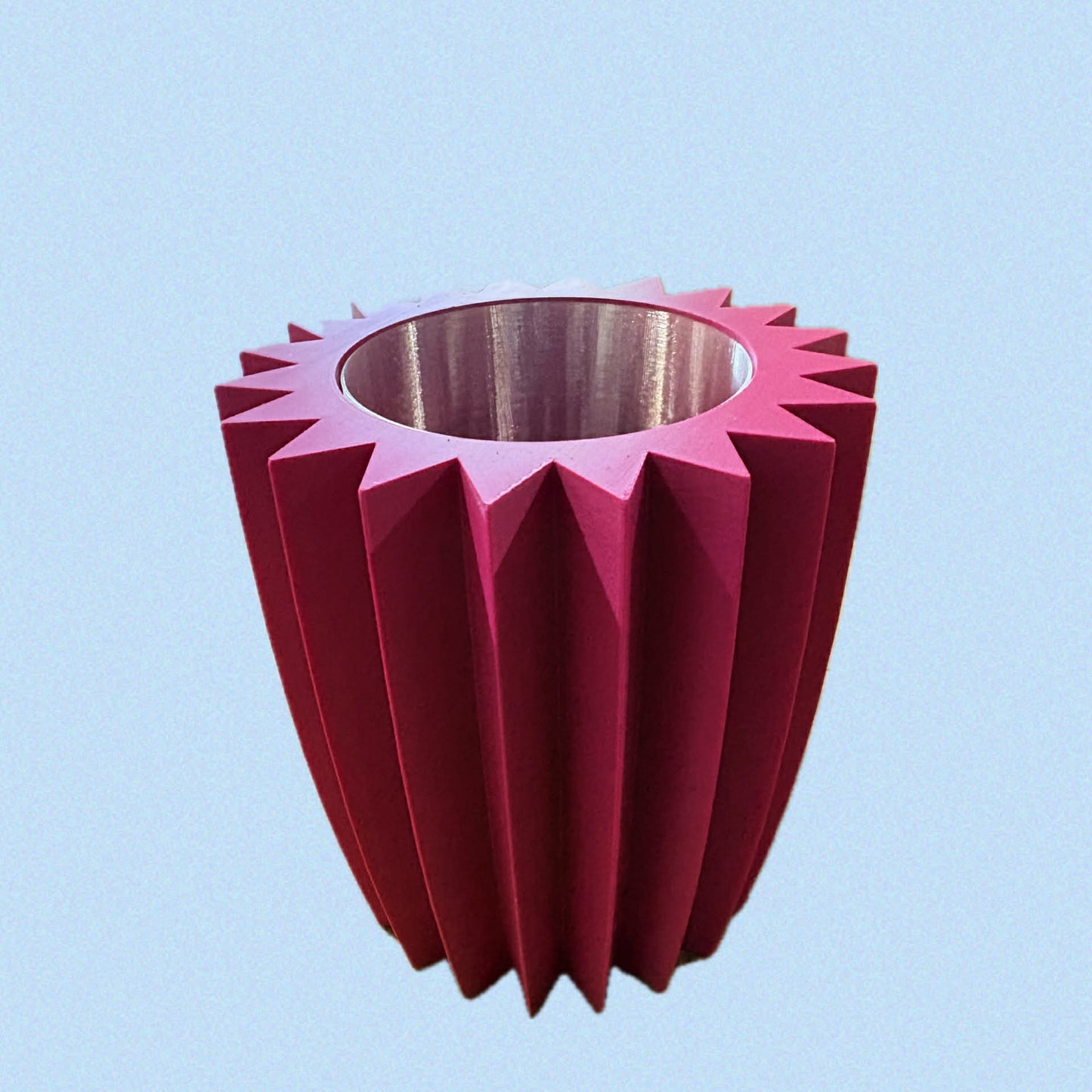DWAYNSKI.3D - "Starburst" Short Vase Plum