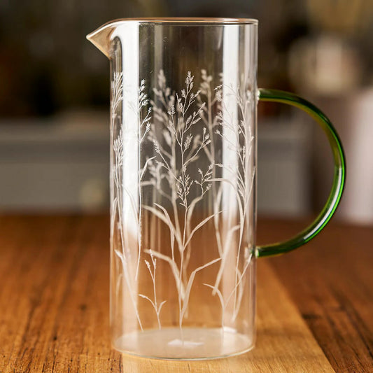 ROBERT GORDON POTTERY - "Natural Grass" Haven Glass Serving Jug