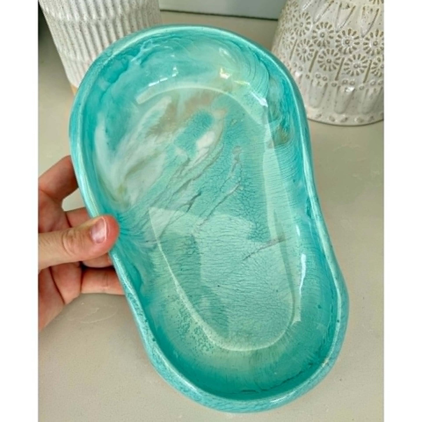 BRENDA STONE ART - Large Ocean Pool Bowl 2