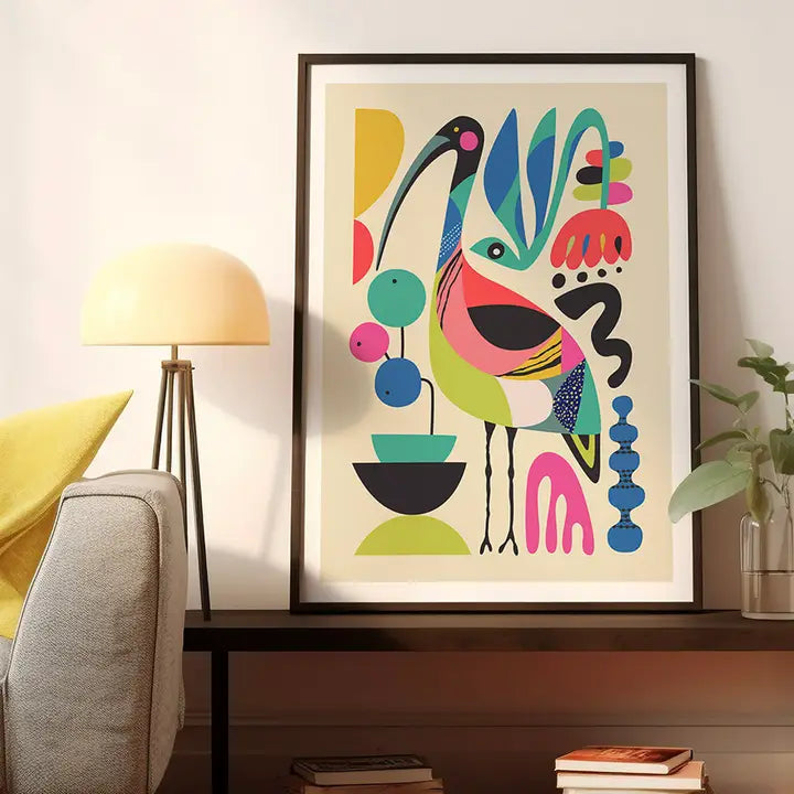 3 BIRDIES STUDIO- "Ibis" A4 Art Print