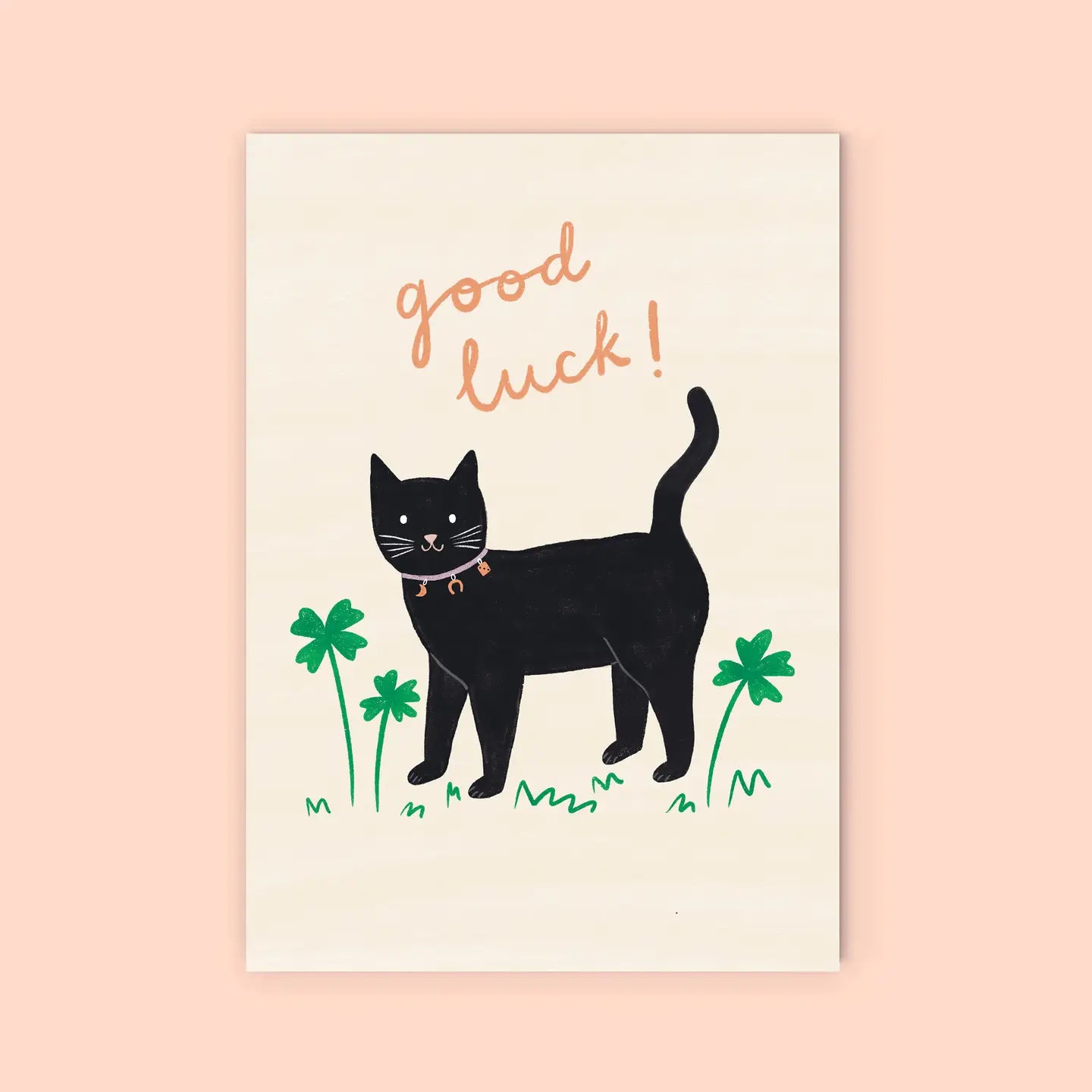 LAUREN SISSONS STUDIO- "Good Luck" - Blank Greeting Card