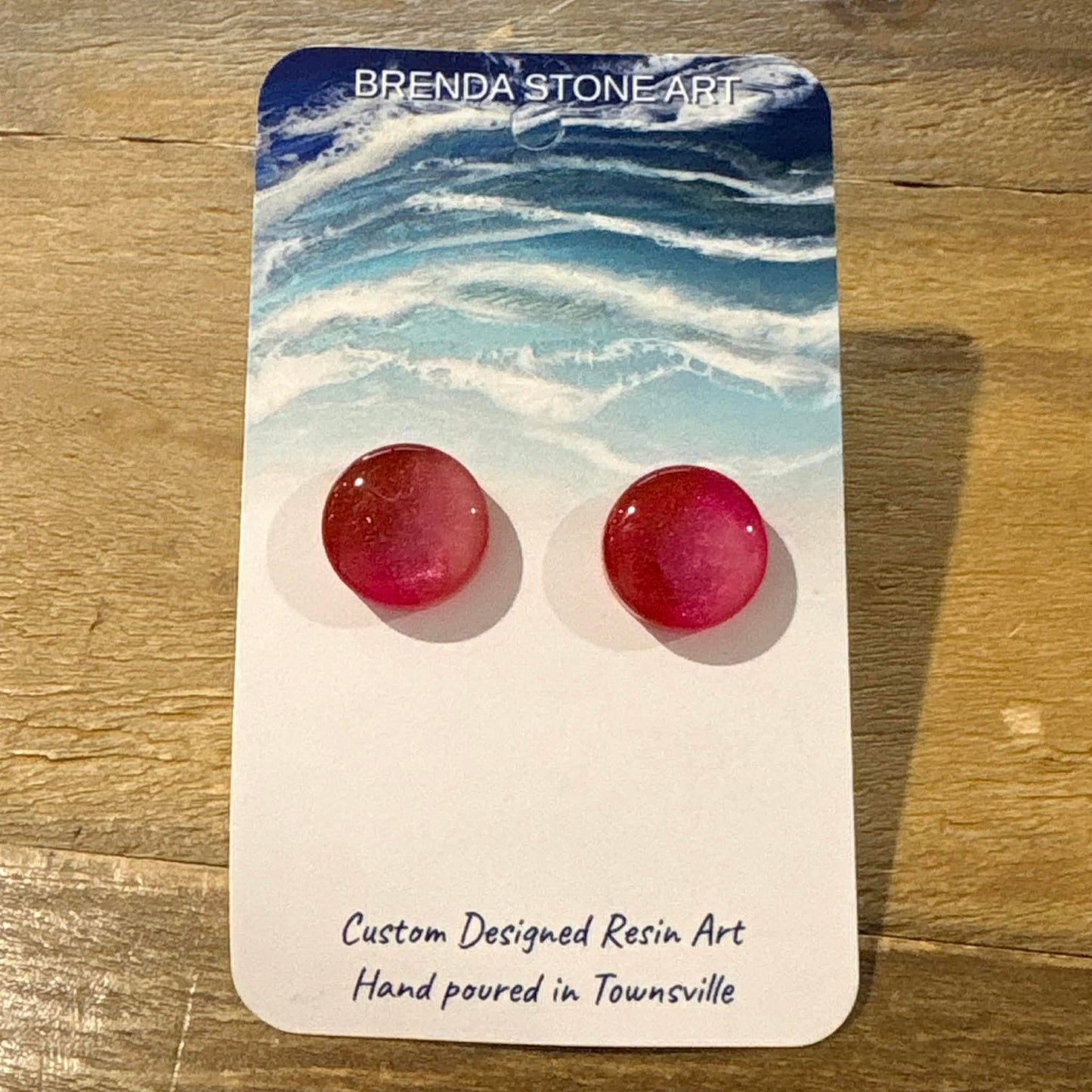 BRENDA STONE ART - Ocean Stud Earrings 8