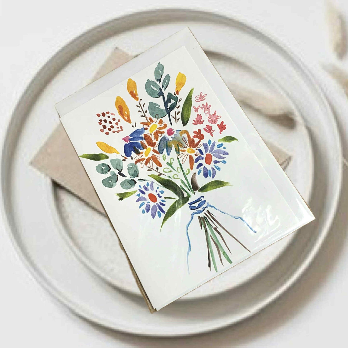 ESZTER'S CREATIONS- "Abundant Blooms"- Greeting Card