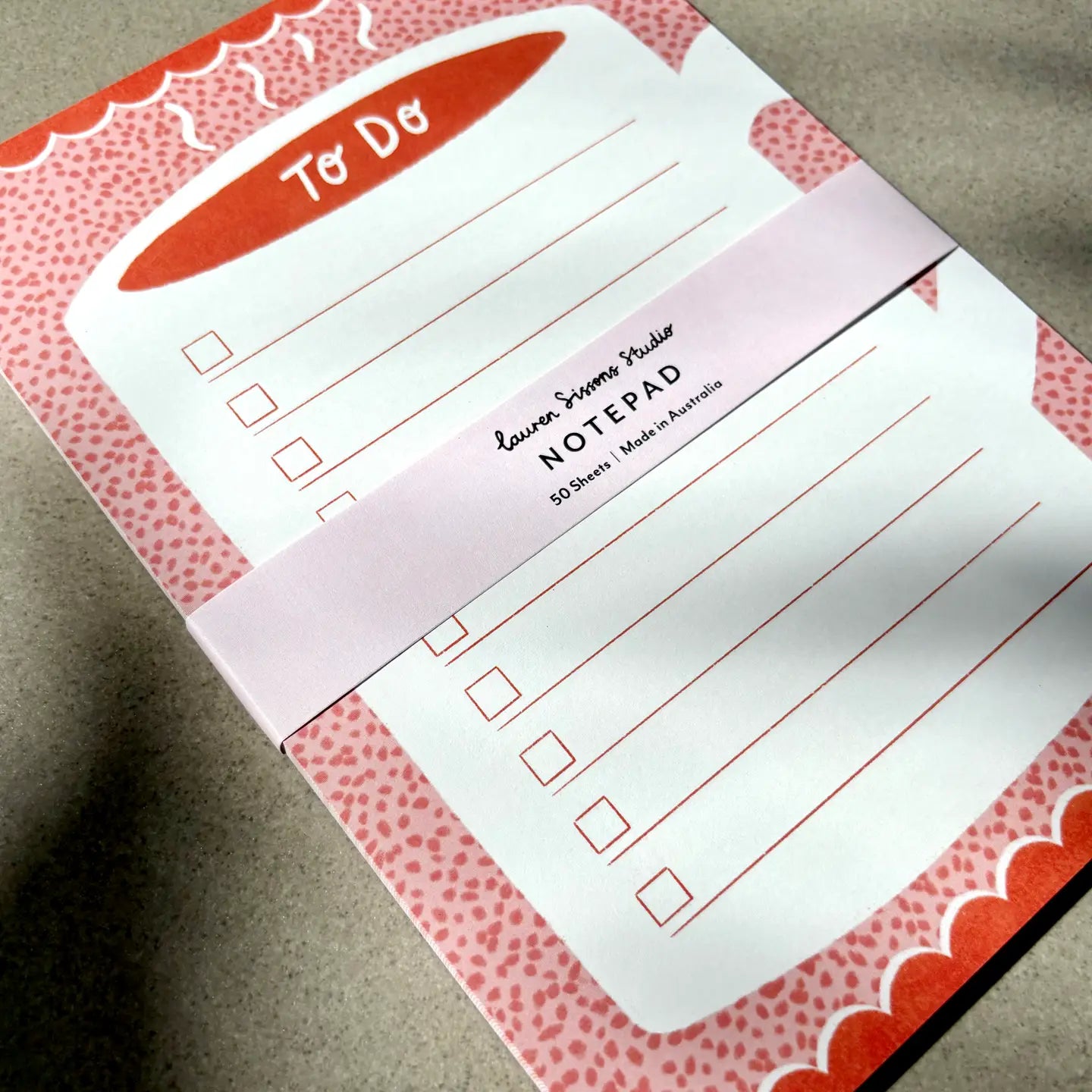 LAUREN SISSONS STUDIO- "Coffee To-Do List" - Magnetic Notepad