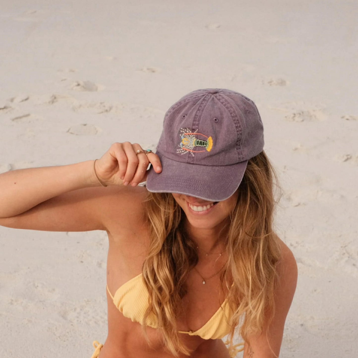 PALLION POINT - FISH LIDS - Tropical Rock Lobster on Purple
