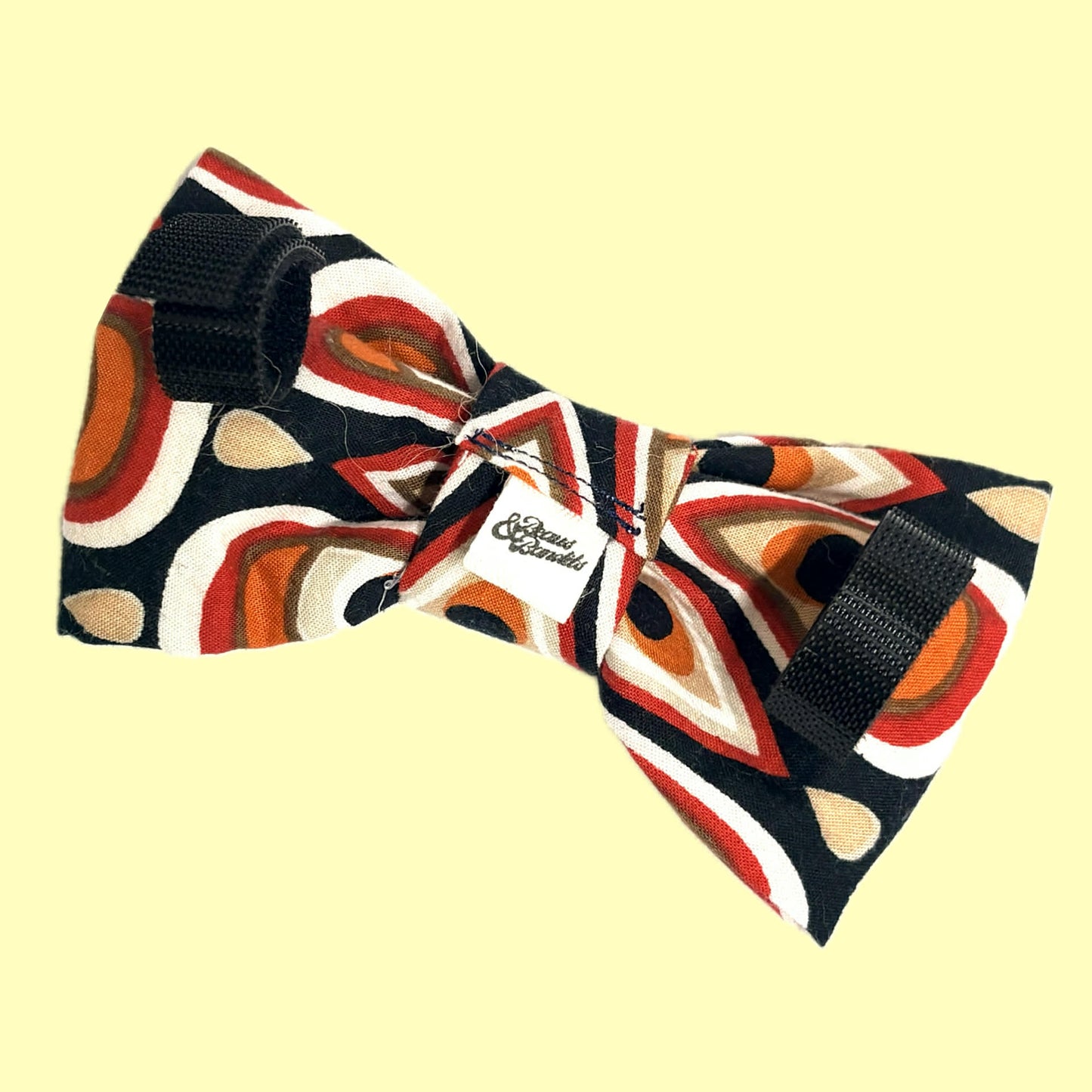 BEAUS AND BANDITS - DOGGY BOW TIE - GROOVY BABY - MEDIUM