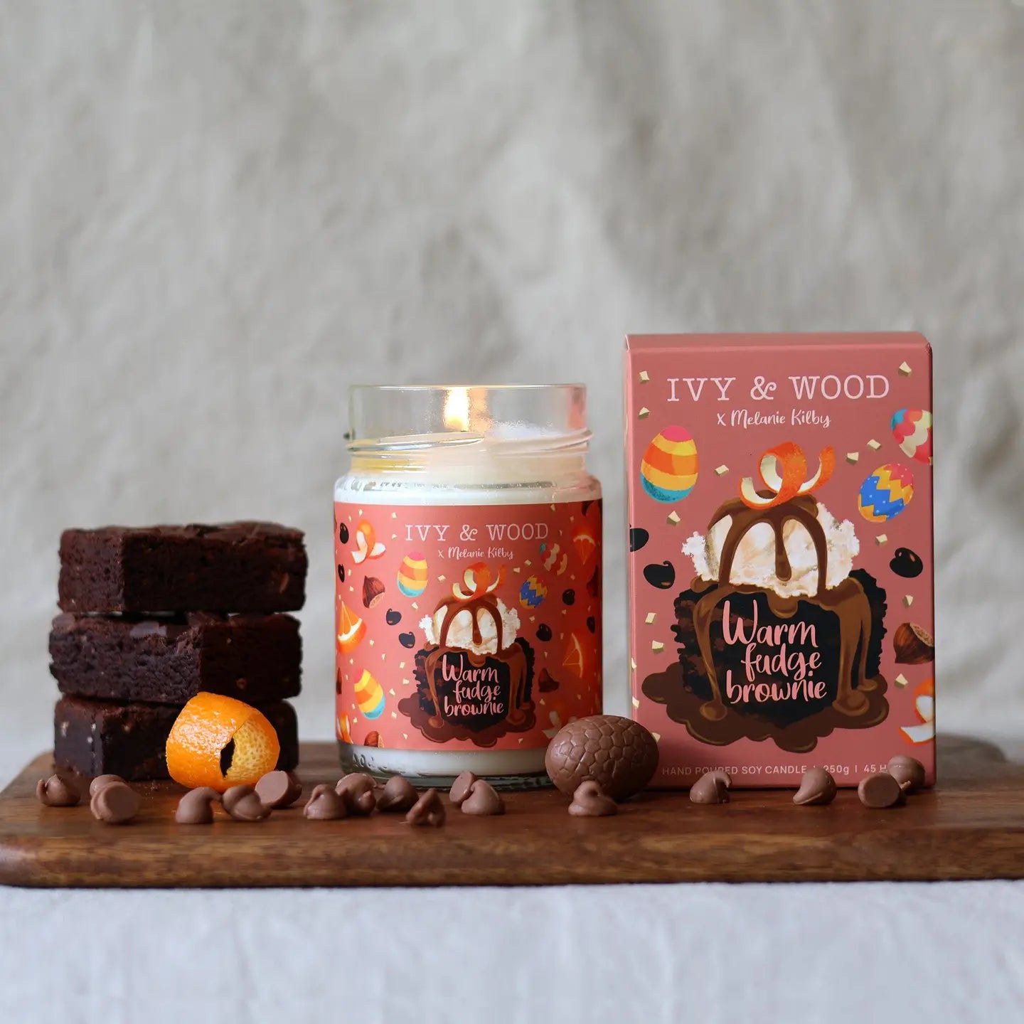 IVY & WOOD - "Warm Fudge Brownie" Limited Edition Easter Candle