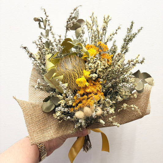 BEAUTIFUL POSY - Preserved Flower Posies Yellows