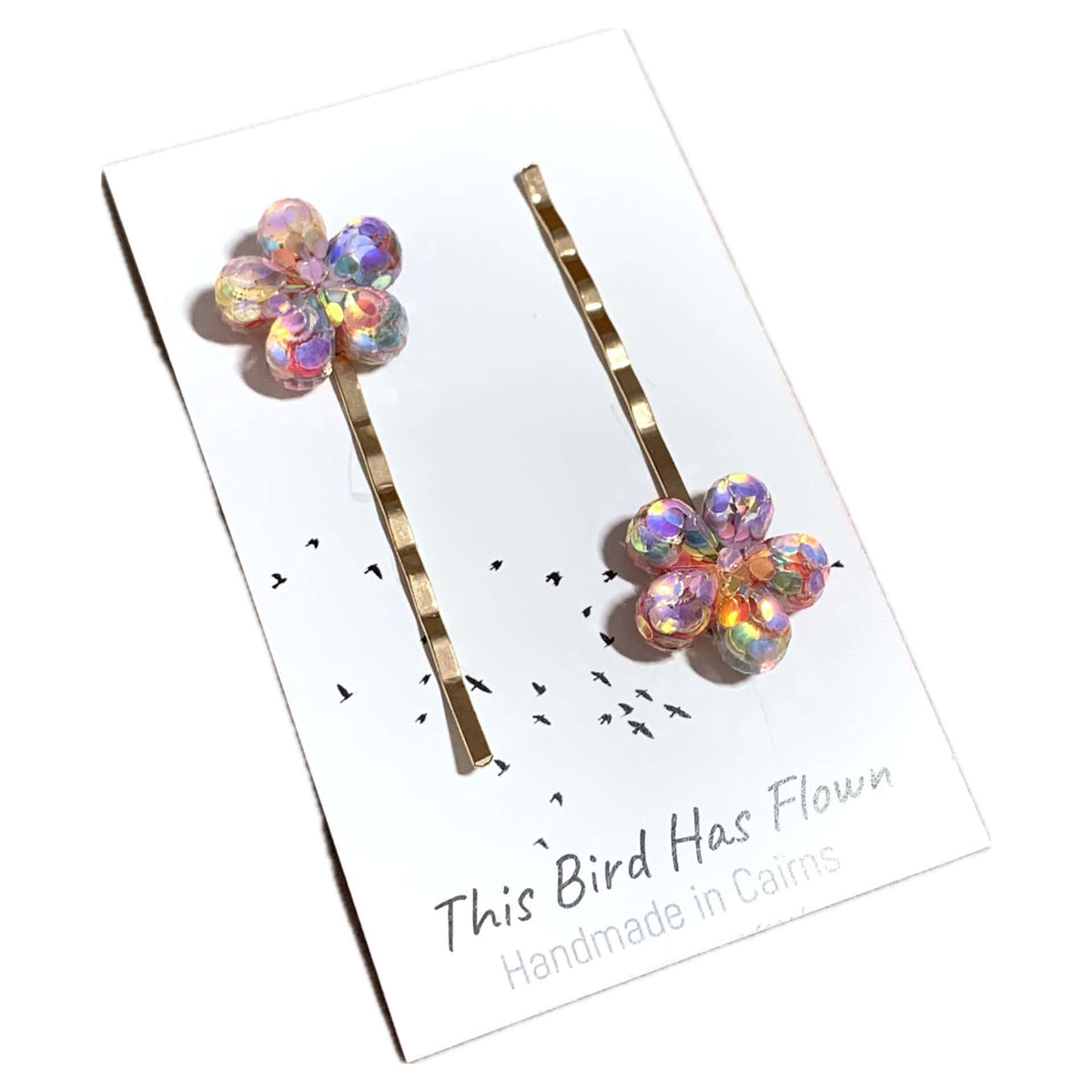 THIS BIRD HAS FLOWN - Confetti Flowers- Hair Pins
