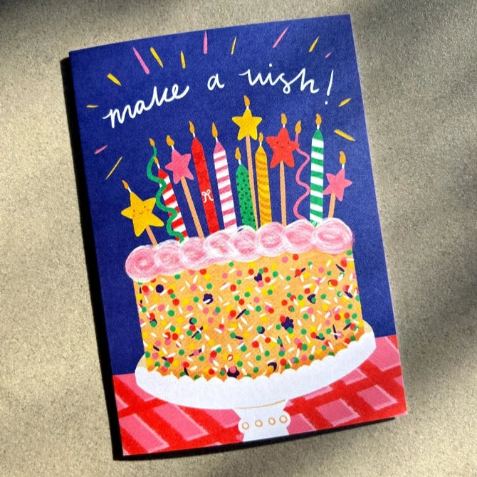 LAUREN SISSONS STUDIO- "Make A Wish" Birthday Card