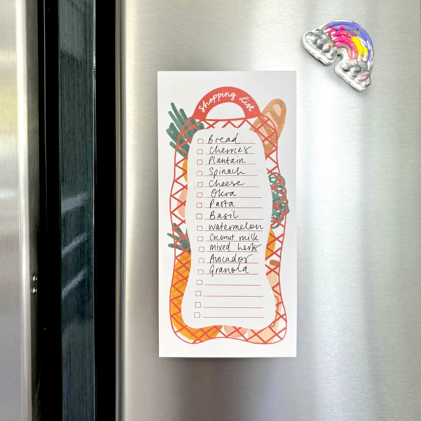 LAUREN SISSONS STUDIO- "Shopping List" - Magnetic Notepad
