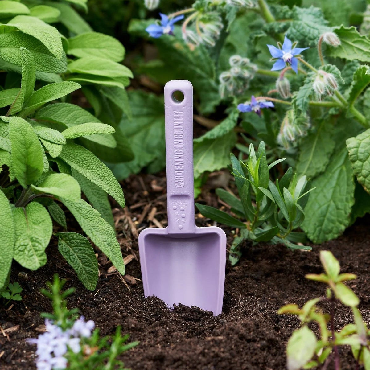 GARDENING ON COUNTRY - Joey Kids Trowel Swan River Purple – Recycled Plastic Kids Garden & Beach Trowel