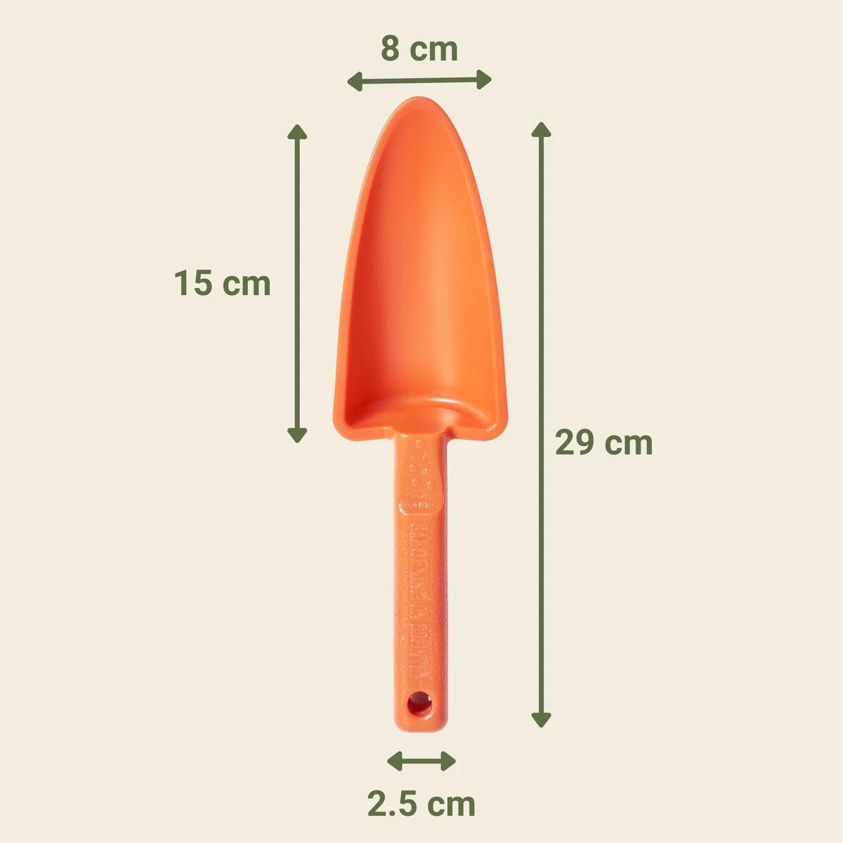GARDENING ON COUNTRY - Womby Hand Trowel  Kakadu Green — Recycled Plastic, Australian Made
