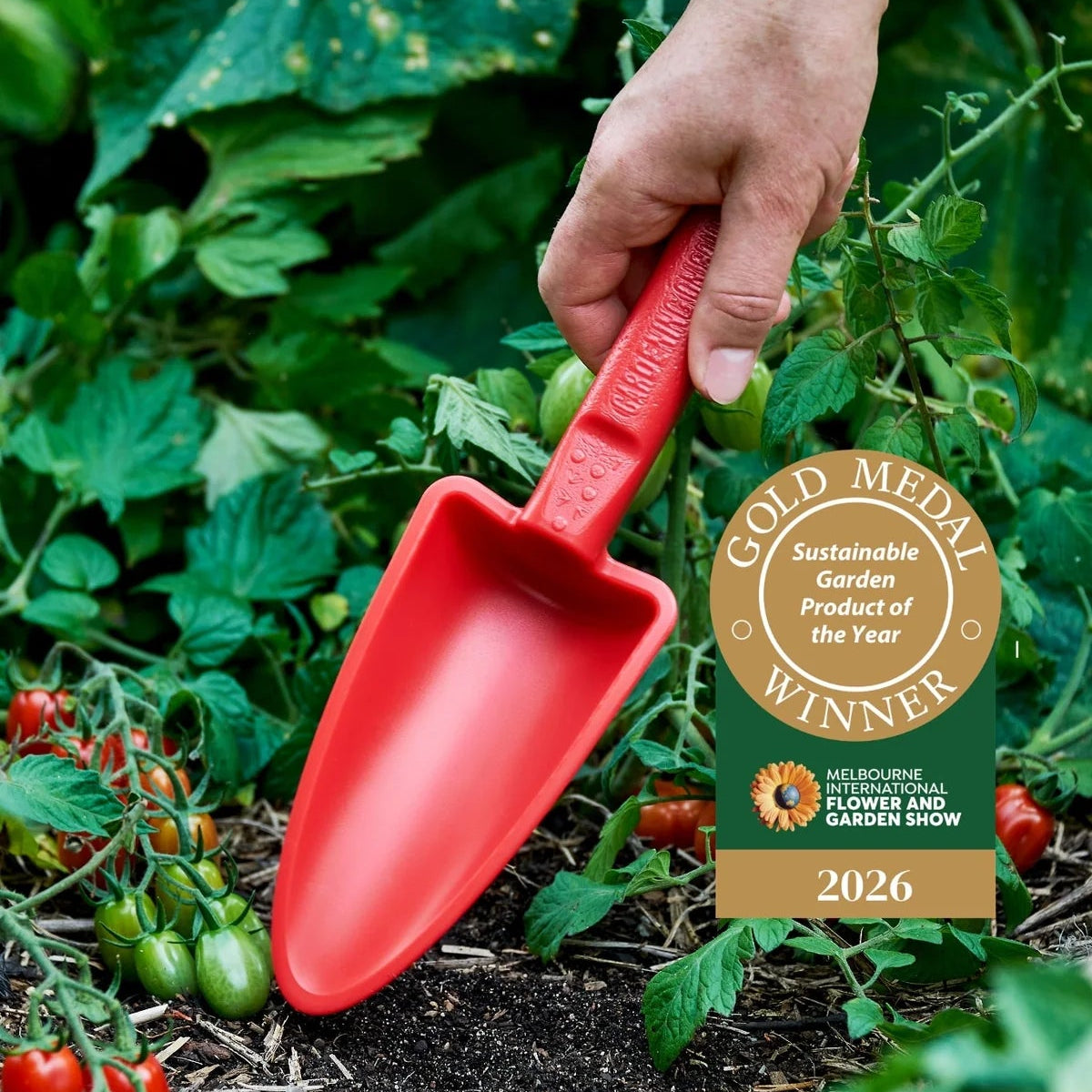 GARDENING ON COUNTRY - Womby Hand Trowel  Kakadu Green — Recycled Plastic, Australian Made