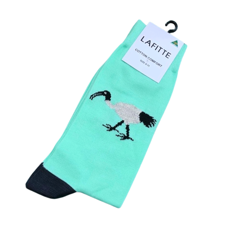LAFITTE- Ibis (Bin Chicken) Socks- Mint