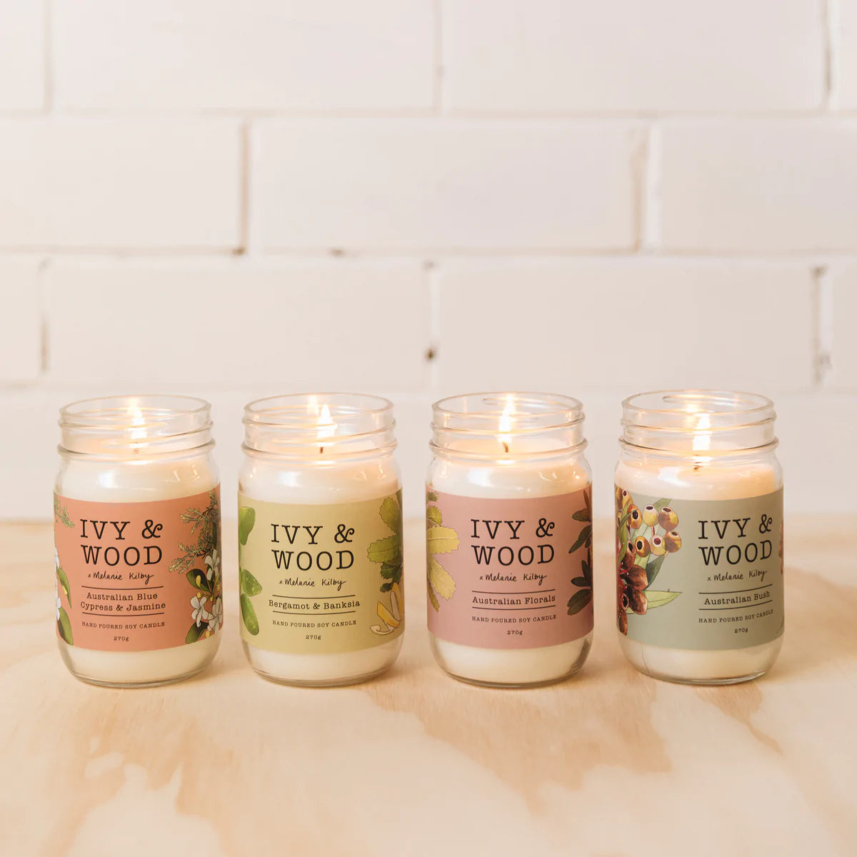 IVY & WOOD - Kakadu Plum & Cucumber Scented Candle - 'Australiana' Collection