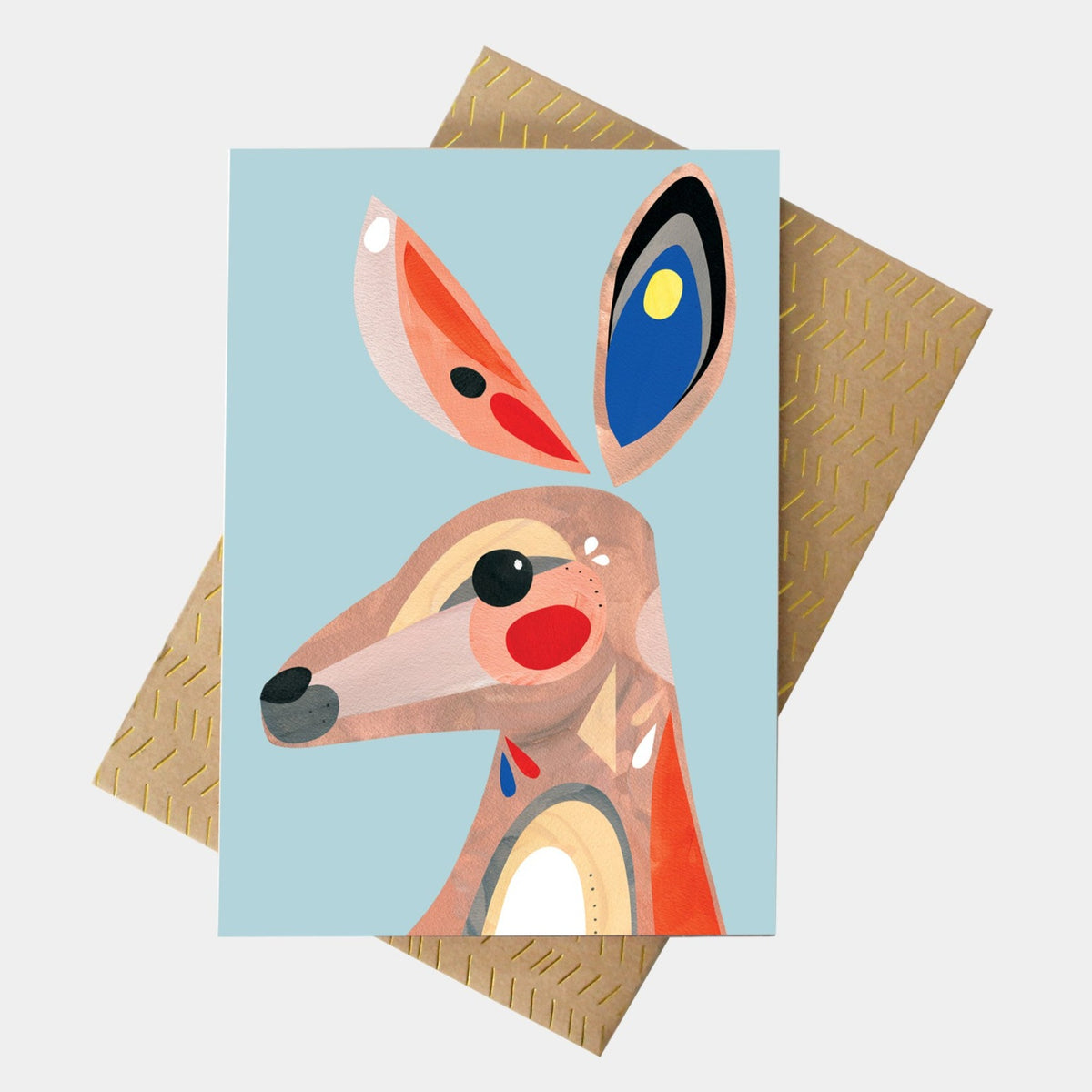 PETE CROMER - KANGAROO GREETING CARD