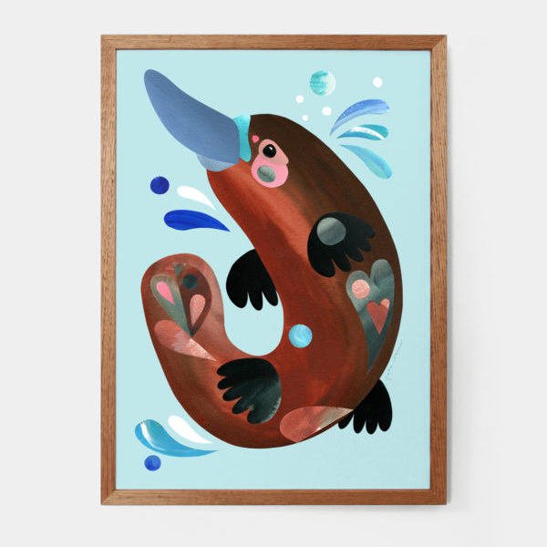 PETE CROMER - PLATYPUS A4 FINE ART PRINT